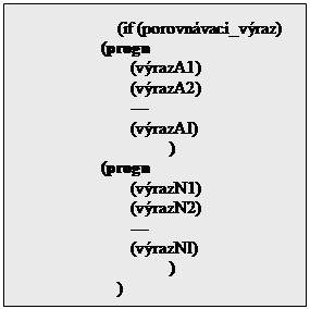 Textov� pole: 		(if (porovn�vac�_v�raz) 
(progn
(v�razA1)
(v�razA2)
---
(v�razAI)
			)
(progn
(v�razN1)
(v�razN2)
---
(v�razNI)
			)
		)

