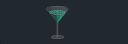 3D Martini Glass