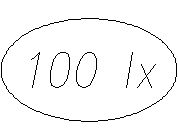 Intenzita osvtlen - 100lx