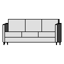 Synk2 Sofa - 3 Seat w Arms