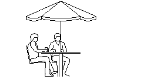 2_men_outdoor_table_and_umbrella.dwg