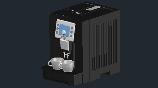 DOWNLOAD DeLonghi-coffee-machine.dwg