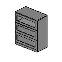 Brimnes_Ikea_3-Drawer_Chest_Parametric.rfa