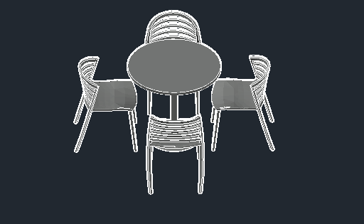 DOWNLOAD Round_Patio_Table.dwg