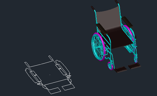 DOWNLOAD Wheelchair.dwg