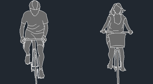DOWNLOAD Cyclists.dwg