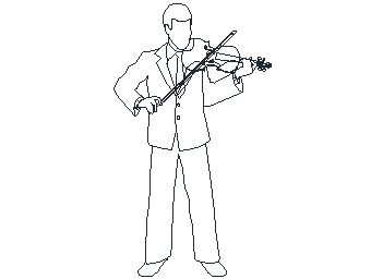 DOWNLOAD violin-player.dwg