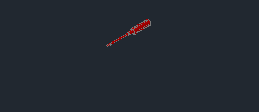 DOWNLOAD flat_head_screw_driver_3D.dwg