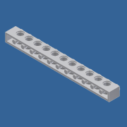 DOWNLOAD brick 1x12 ( 11x hole).ipt