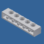 DOWNLOAD brick 1x6 (5x hole).ipt