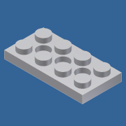 DOWNLOAD plate 2x4 with holes.ipt