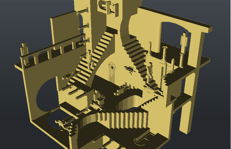 DOWNLOAD escher-stairs.dwg