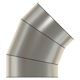 DOWNLOAD 10.0_INCH_I.D._MITRED_ELBOW_45_DEG._11_GAUG.f3d