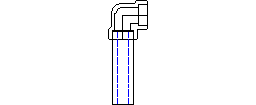 DOWNLOAD 2D_ELBOW_0.5inch_3000lb_-_ASME_B16.11.dwg