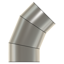 DOWNLOAD 3.0_INCH_I.D._MITRED_ELBOW_45_DEG._11_GAUGE.f3d