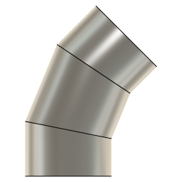 DOWNLOAD 3.0_INCH_I.D._MITRED_ELBOW_45_DEG._14_GAUGE.f3d