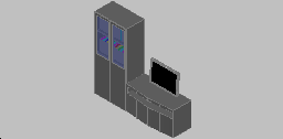 DOWNLOAD Book_Cabinet_And_TV.dwg