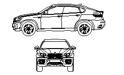 DOWNLOAD BMW_X6_2d_view.dwg