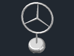 DOWNLOAD Mercedes-logo3D.dwg