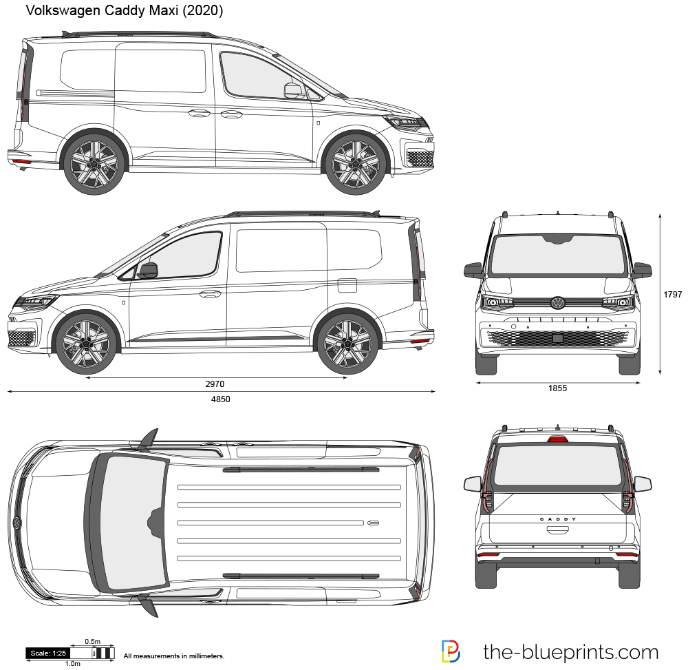 DOWNLOAD Volkswagen_Caddy_Maxi_2020.dwg