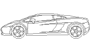DOWNLOAD lamborghini_gallardo_side.dwg