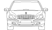 DOWNLOAD mercedes_S_front.dwg