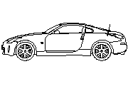 DOWNLOAD nissan_350Z_side.dwg
