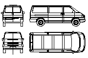 DOWNLOAD vw_transporter_2d.dwg