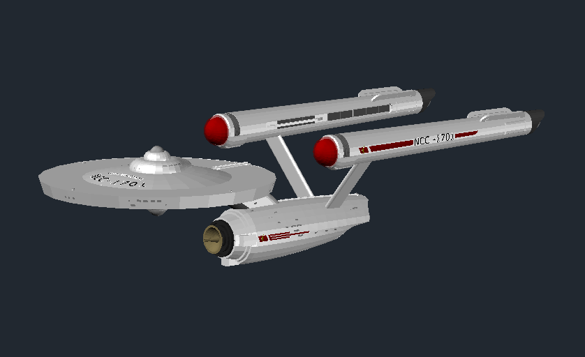 DOWNLOAD Enterprise-Star-Trek.dwg