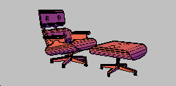 Cad Forum Block Model Eames Lounge Seating