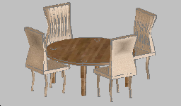 DOWNLOAD Dining_Table_with_chairs.dwg