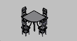 DOWNLOAD table_and_chair_34.dwg