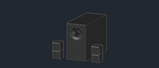 Speakers Bose Acoustimass 5 - 3D CAD
