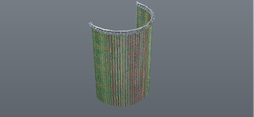 Round frame with Curtain