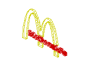 mcdonalds logo 3D