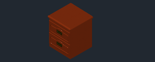 Bedside Table 3D