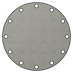 12 INCH  I.D. BLIND FLANGE v1