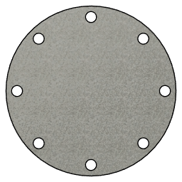 8 INCH  I.D. BLIND FLANGE v1