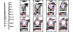 Plans and Elevations of flanges