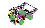 3D earthmover truck