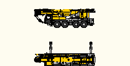 Liebherr LTM 1090 crane autoCAD block