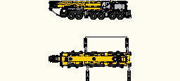 Liebherr LTM 1350 crane autoCAD block