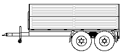 Tractor tandem trailer