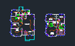 Residential Floorplan with Traces