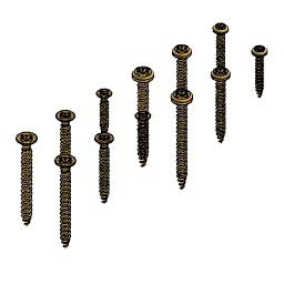 DOWNLOAD woodscrew_set_v2.f3d woodscrew set v2