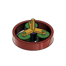 DOWNLOAD helical_planetary_gear_v4.f3d helical planetary gear v4