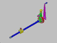 rohatkovy mechanizmus 3D