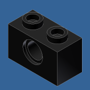 Technic Brick 1x2 (hole x1)