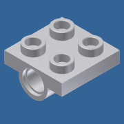 plate 2x2 double bearing