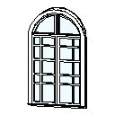 ARCHED  DOOR- with Trim